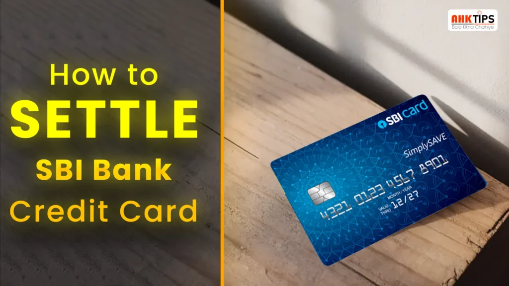 How to settle SBI Bank Credit Card