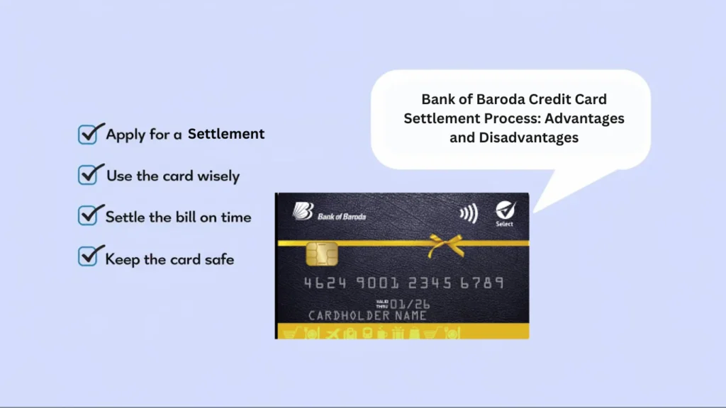 Bank of Baroda Credit Card Settlement Process Advantages and Disadvantages