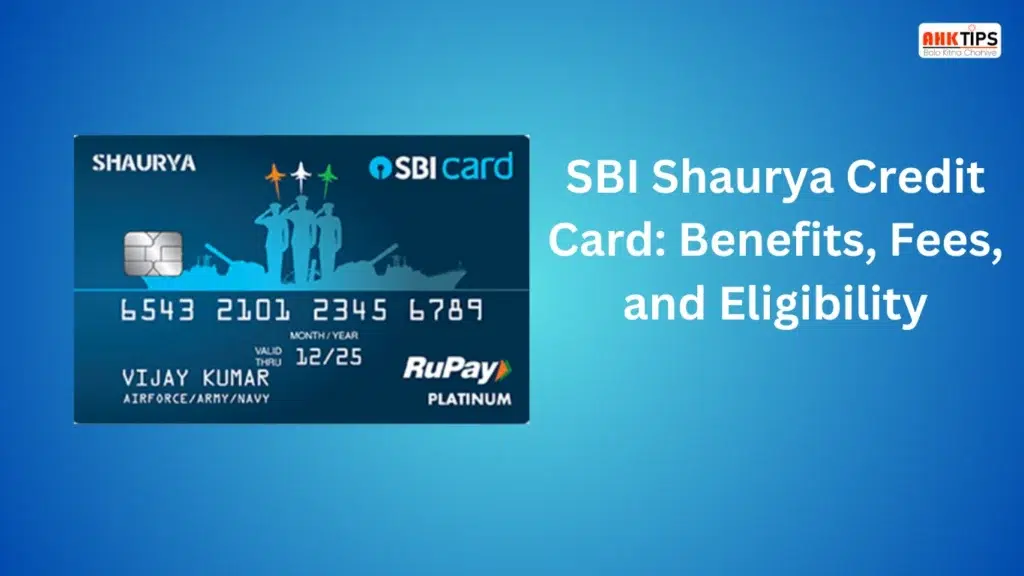 SBI Shaurya Credit Card is specially designed to honor the bravery and dedication of the Indian Armed Forces personnel.